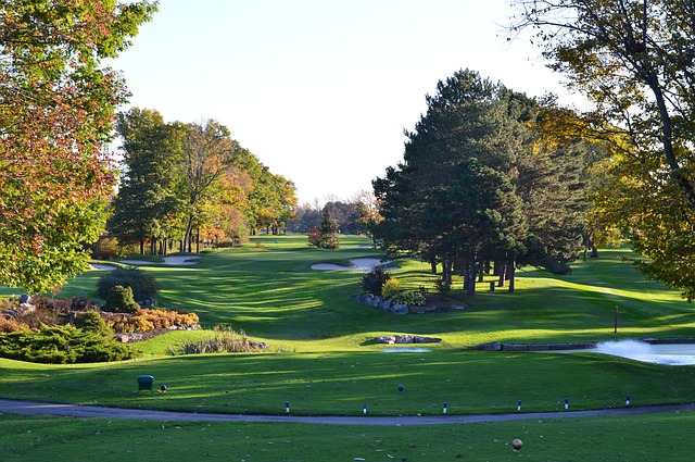 A beautiful golf course A beautiful golf course