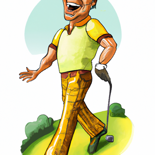 A beginner golfer all natural