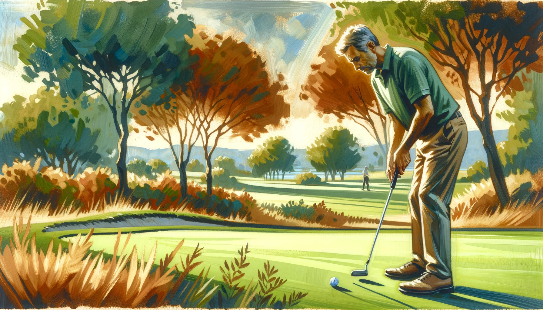 Arc putting stroke putting perfection