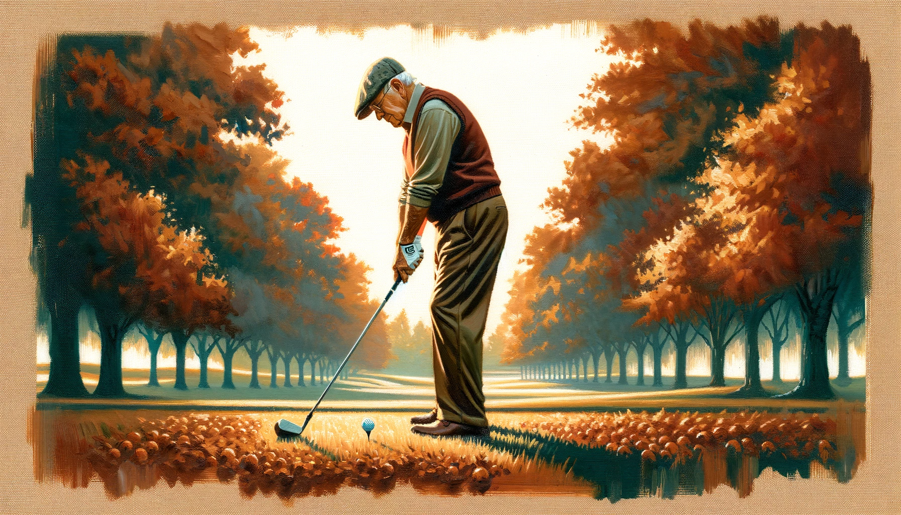 Autumn golf course iron precision Autumn golf course iron precision