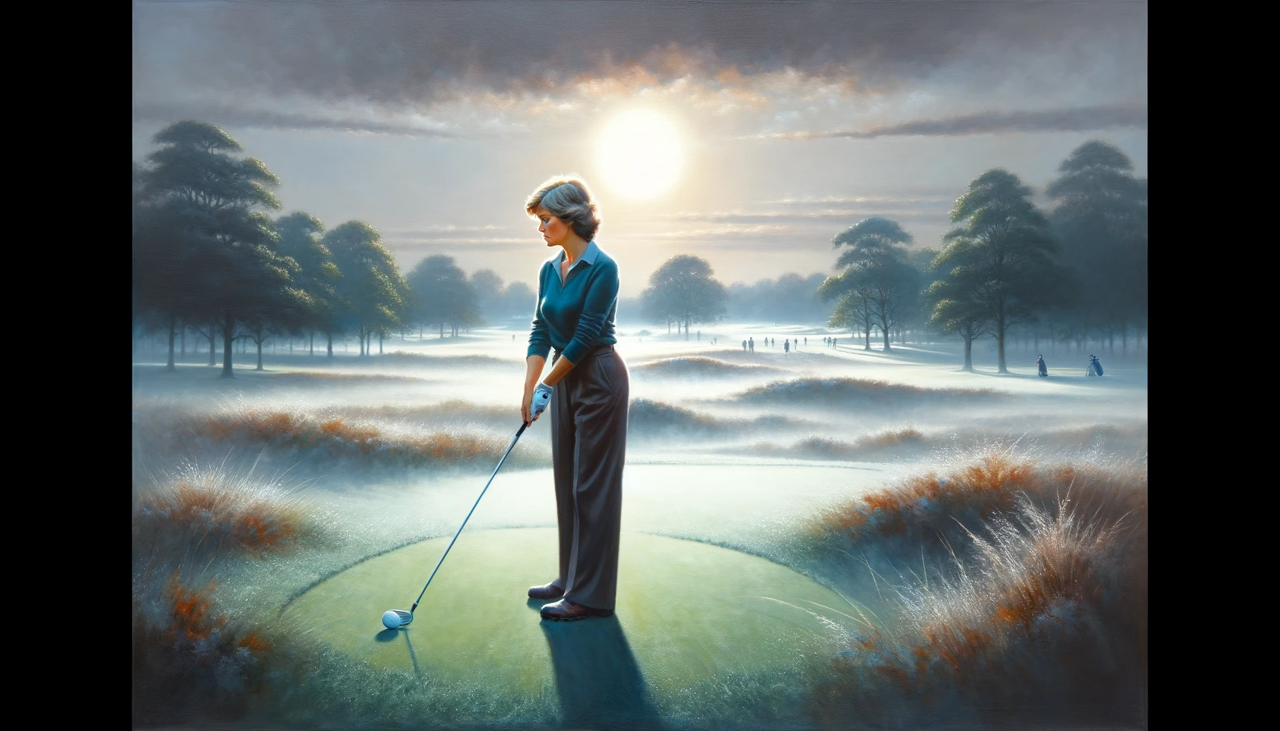 Dawn golf reflection and frustration