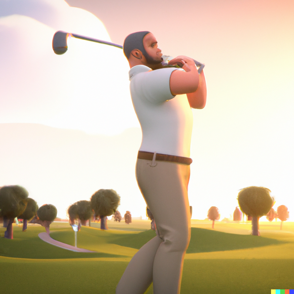 Enjoying a day on the course with the driver Enjoying a day on the course with the driver