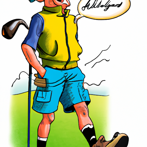 Golfer with smooth tempo walking