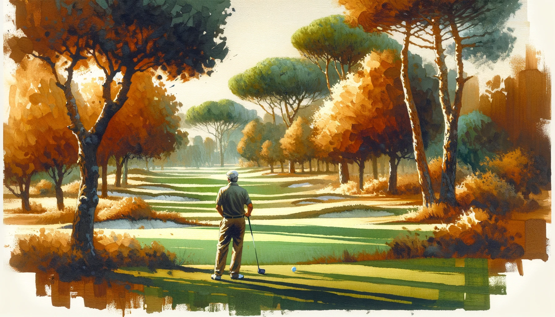 Golf course meditation and flexibility