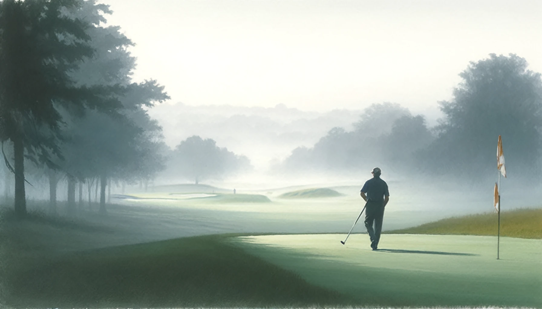 Golf impact bag misty morning
