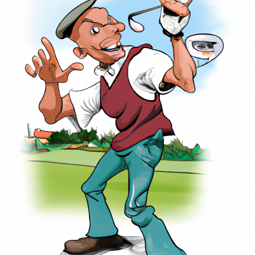 Golfer in action on the course