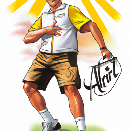 Golfer in brown shorts happy with his swing