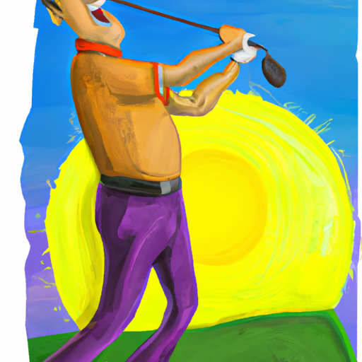 Golfer practicing the golf driver swing