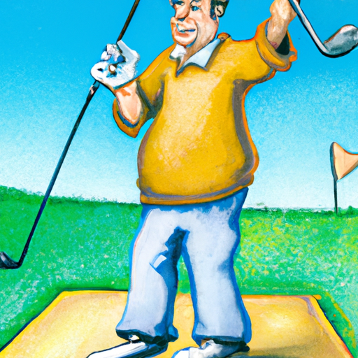 Golfer thinking about swing mechanics