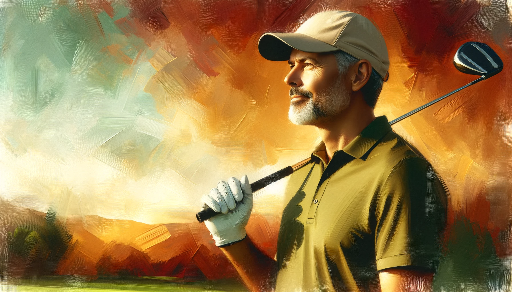 Harmonious golf fashion at work