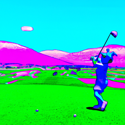 Hitting a drive on a beautiful day