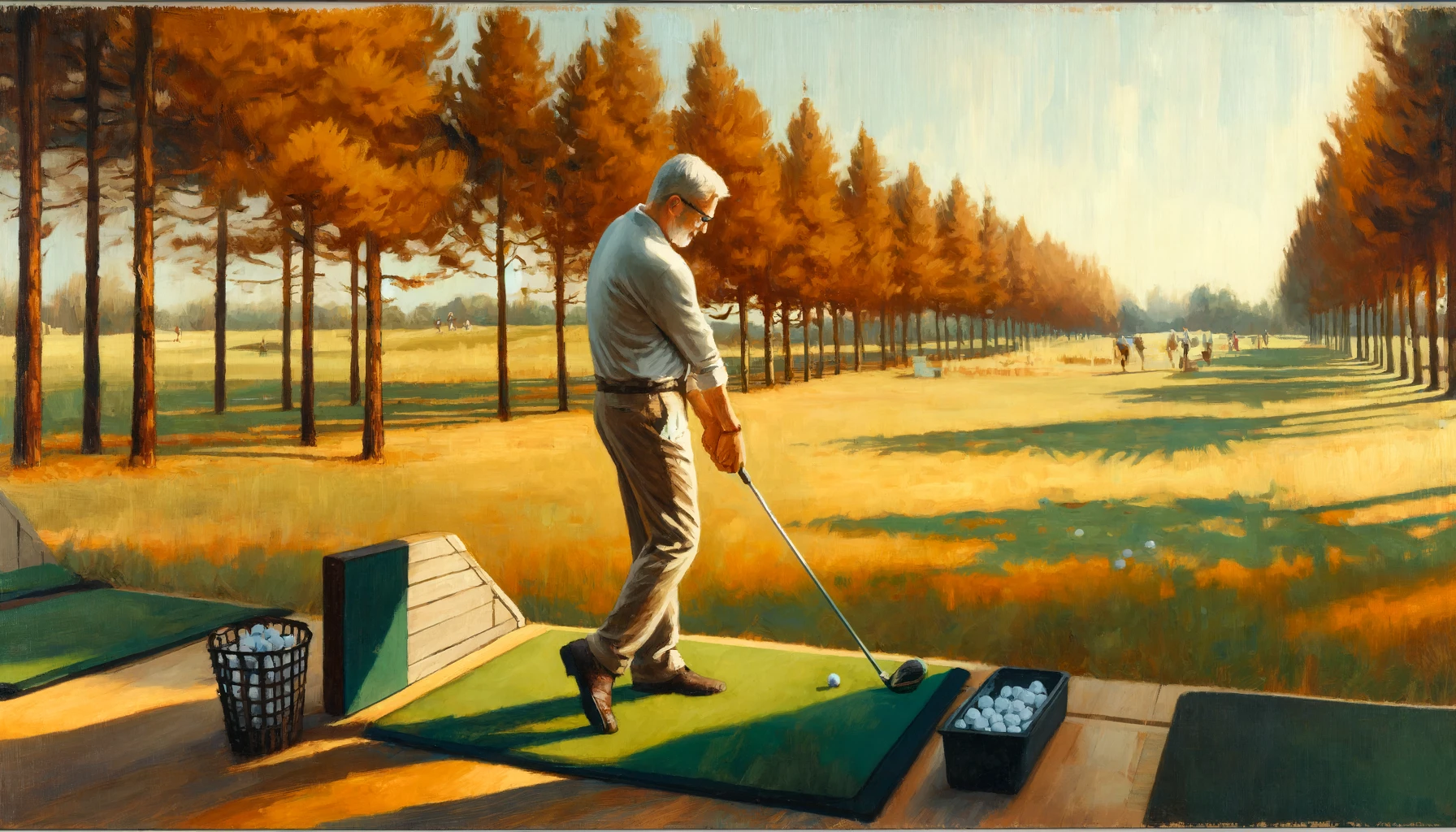 How to hit a golf ball serene course practice