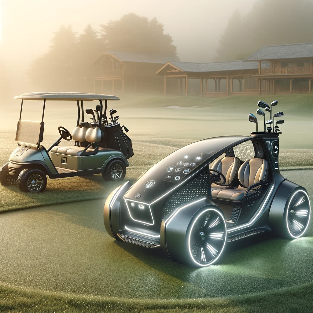 Luxury golf cart features