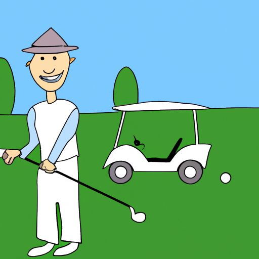 Man Celebrating Successful Golf Shot