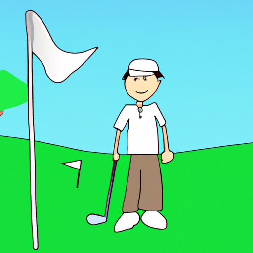 Male golfer on the course, ready to take his shot Male golfer on the course, ready to take his shot