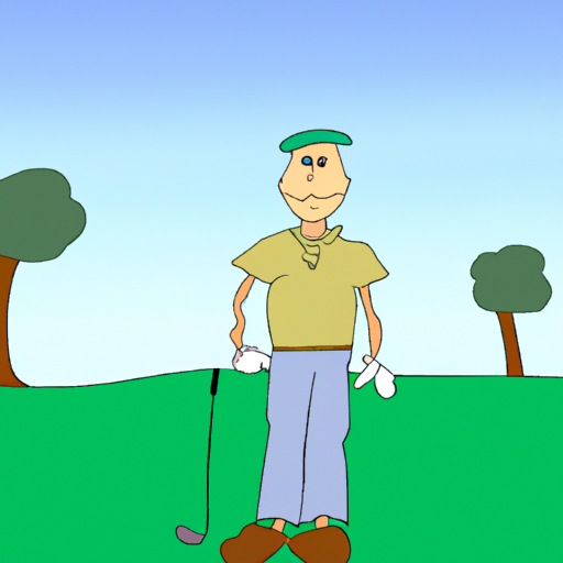 Golfer preparing for a powerful drive