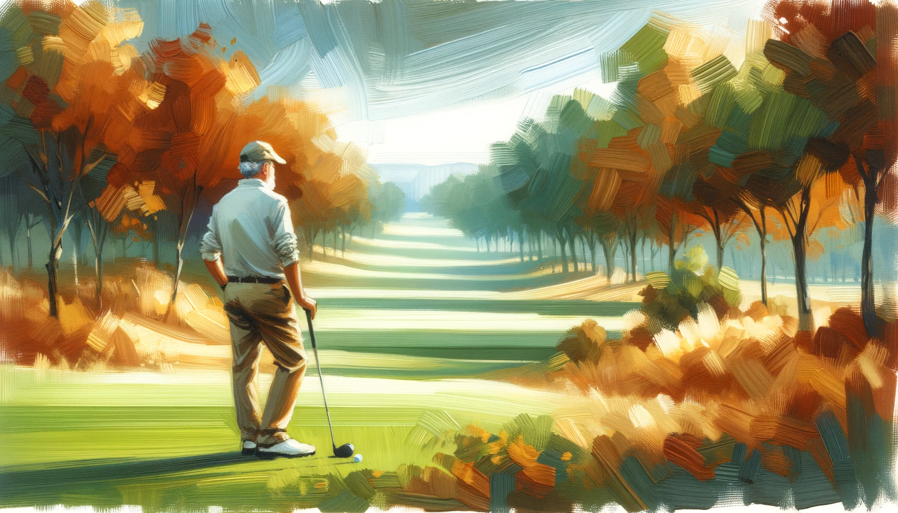 Participating in advanced competitions golfer