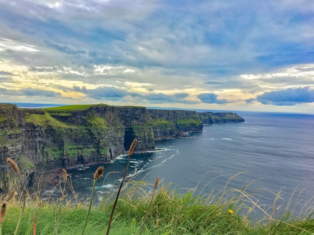 View of Clare Ireland and the sea