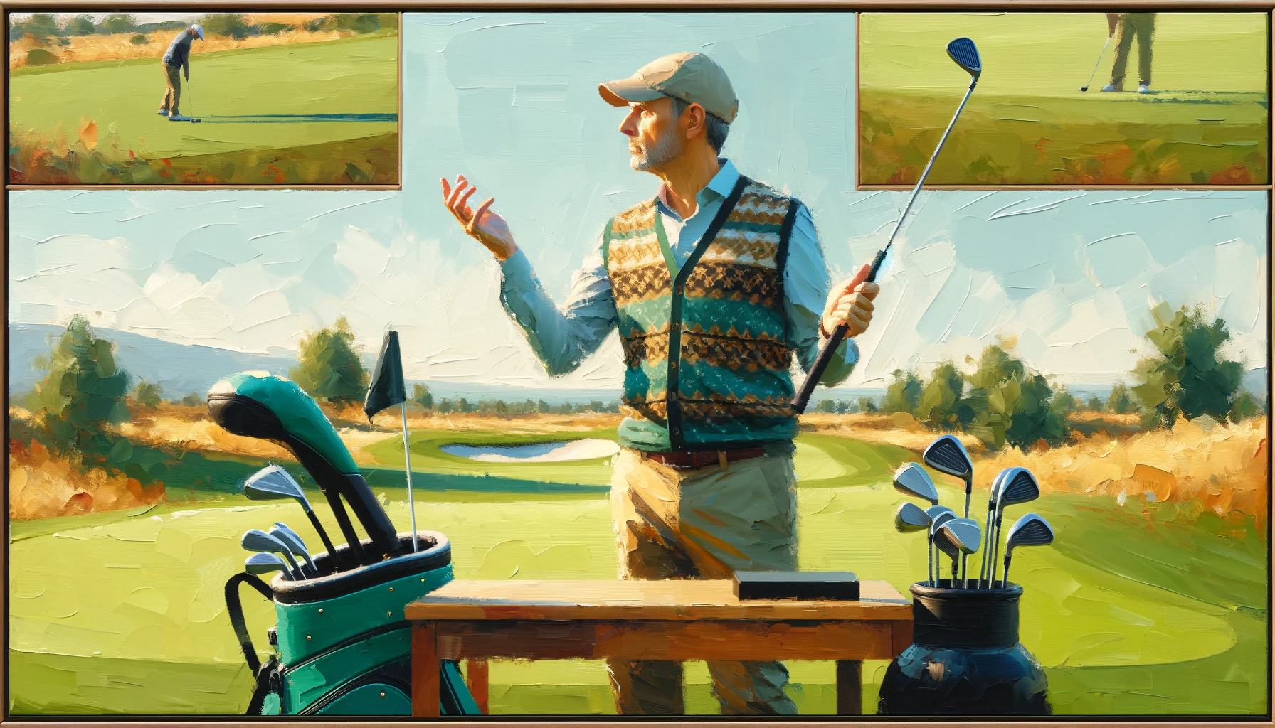 Virtual golf accuracy test