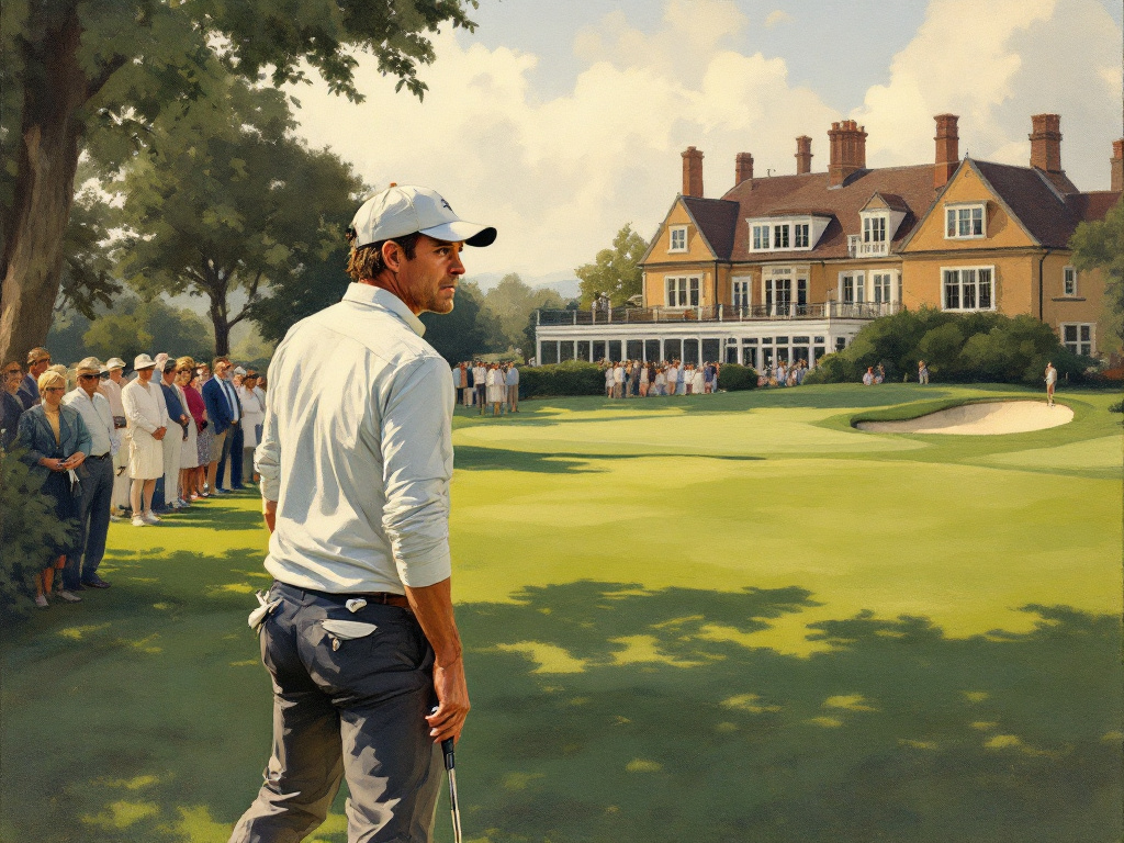 Weekend golfer feeling pressure at a club tournament